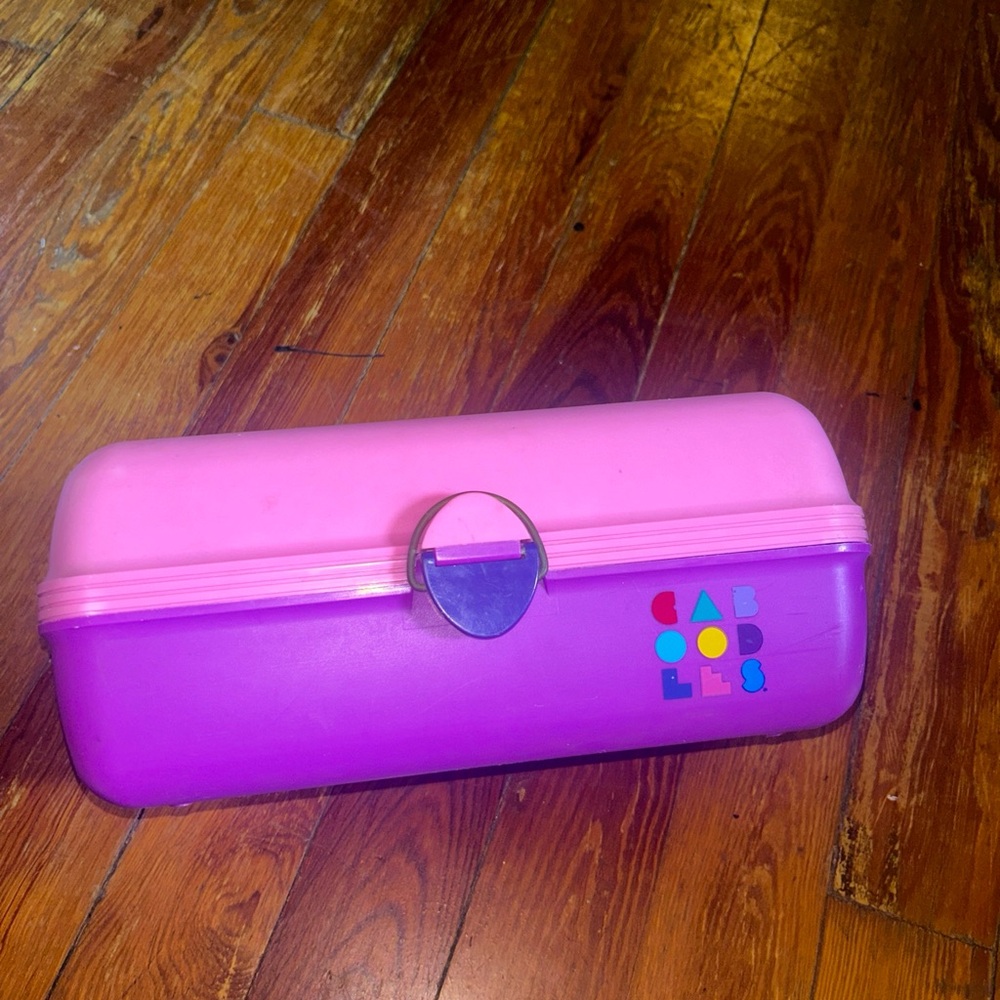 Vintage Caboodles Pink and Purple Organizer 90’s makeup jewelry
